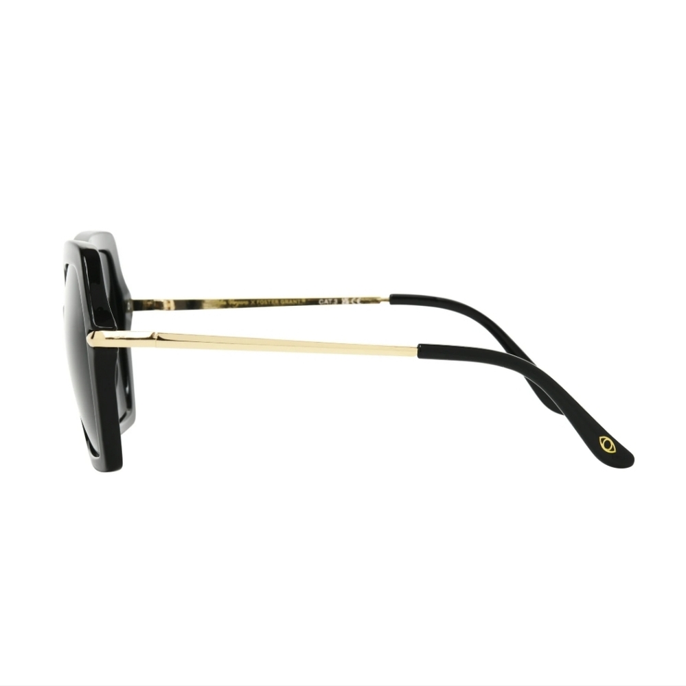 Sofia Vergara. Women's Chic Black and Gold Square Frame Sunglasses. NWT. - Picture 3 of 9